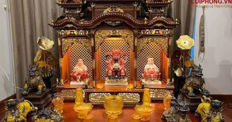 Kinh nghiệm chọn mẫu bàn thờ Ông Địa