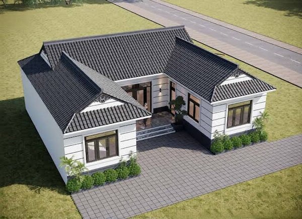 Cách bố trí mặt bằng công năng nhà cấp 4 4 phòng ngủ